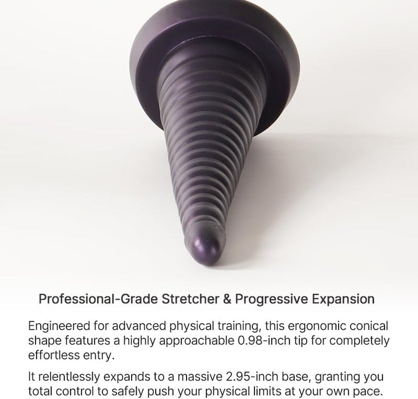 SummitCone 11" Anal Dilator Trainer – Progressive Stretch, Suction Base - Vixen Adult Playroom