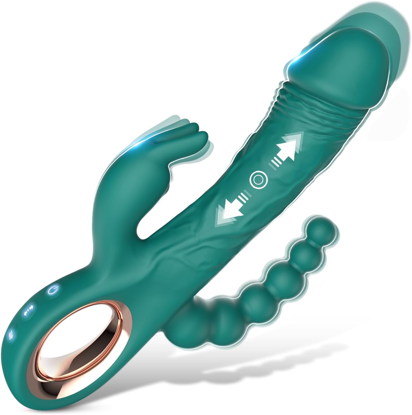 SuperX Thrusting Rabbit Vibrator with Anal Beads - Vixen | Nova Network