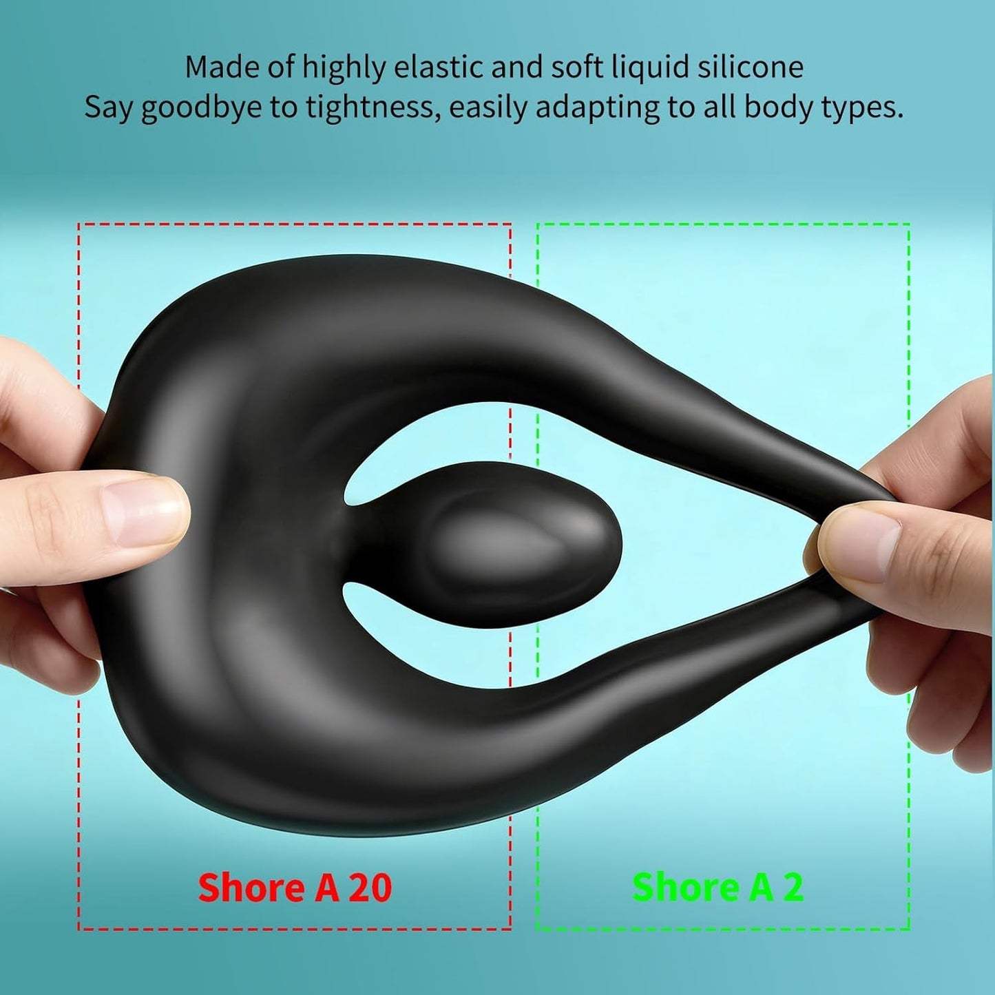 SurgeBond Vibrating Triple - Motor Cock Ring for Couples - Vixen | Nova Network