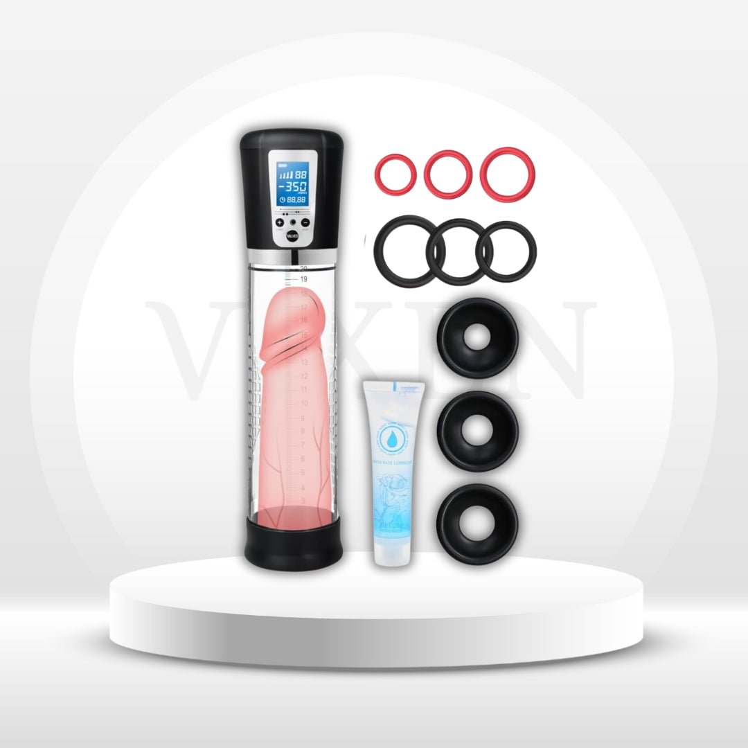SurgeCore Automatic Penis Pump | LED Display + 6 Rings - Vixen Adult Playroom