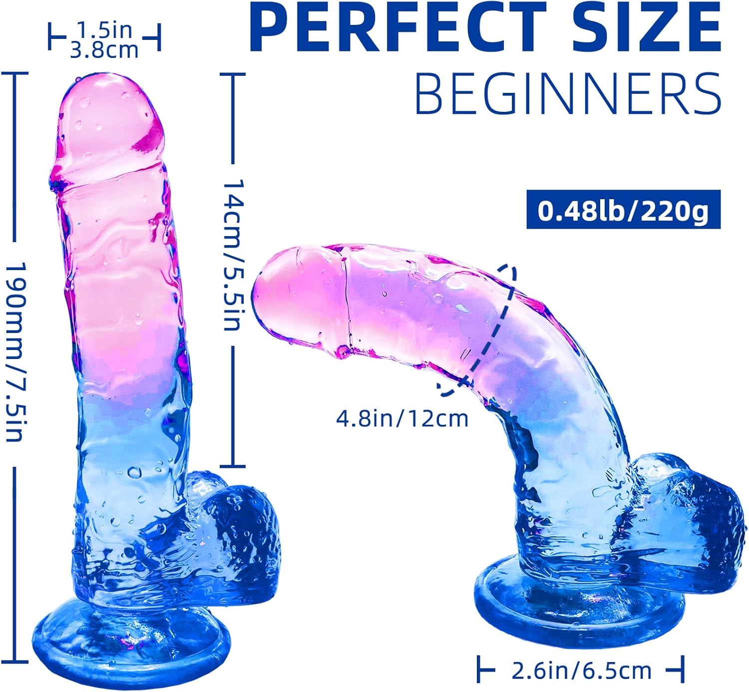 SurrealCurve Gradient 7.6" Dildo - Vixen | Nova Network
