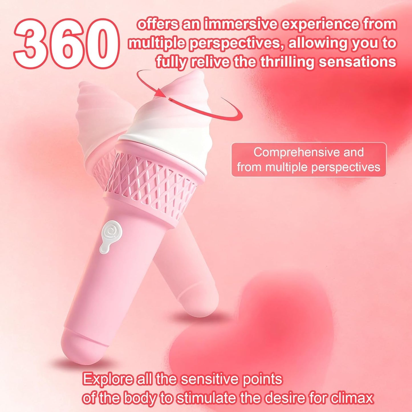 SweetRush Magic Ice Cream Wand Vibrator - Vixen | Nova Network