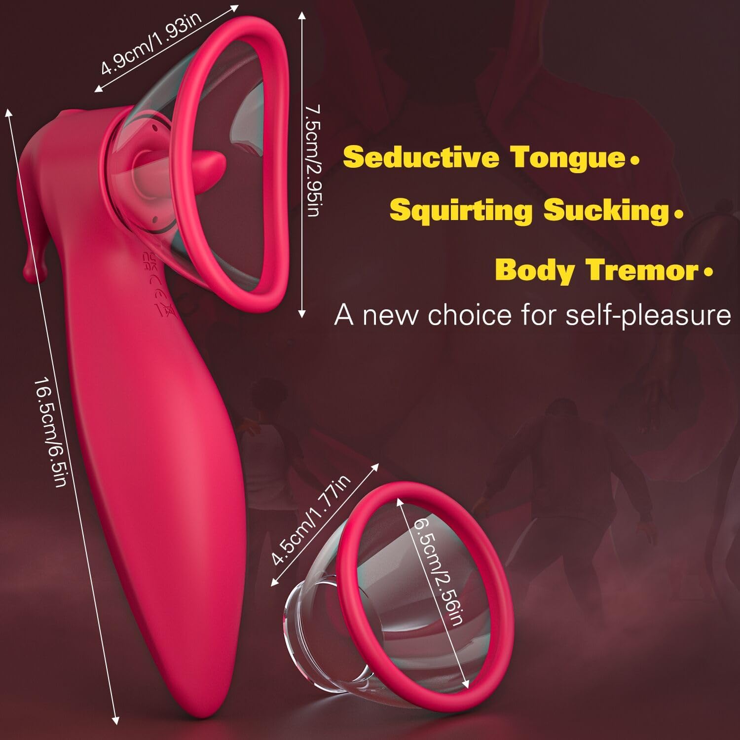 SwellVibe Clit Pump & Nipple Licking Vibrator - Vixen | Nova Network
