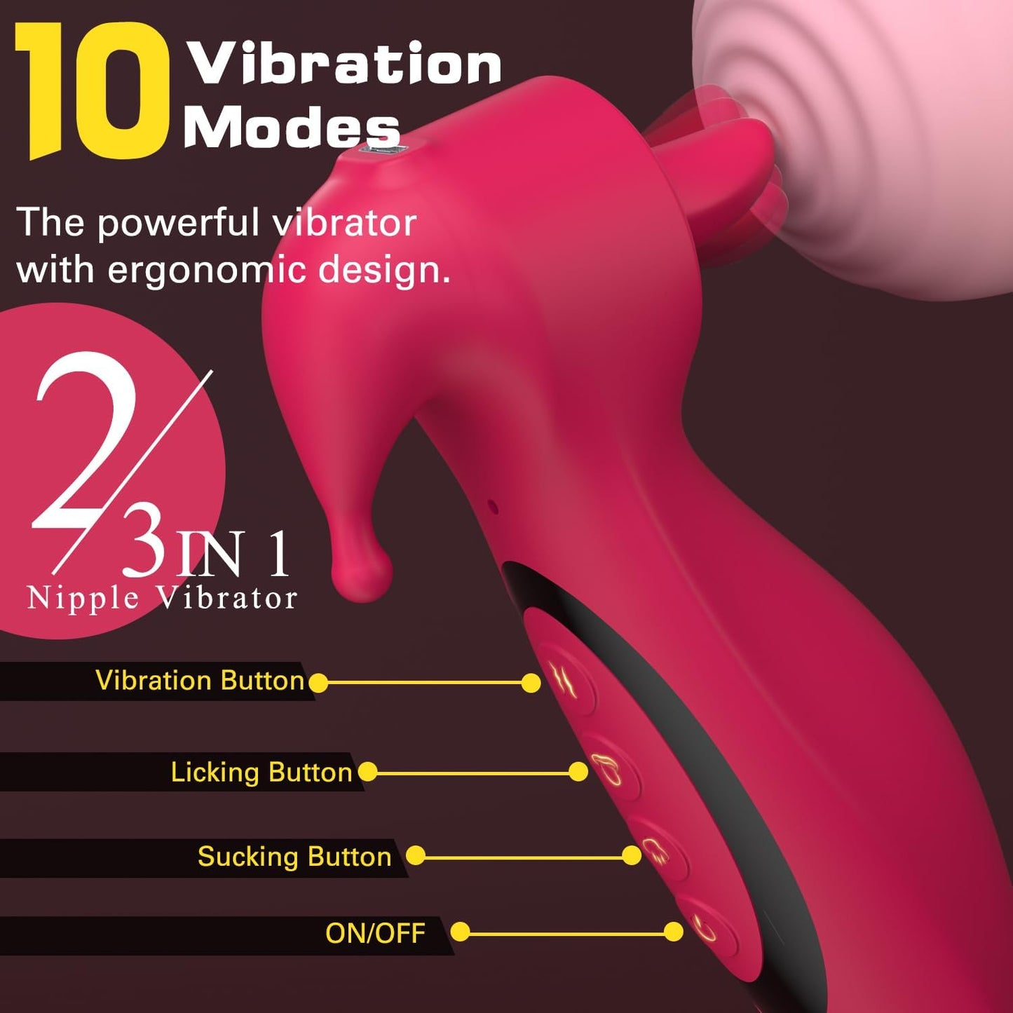SwellVibe Clit Pump & Nipple Licking Vibrator - Vixen | Nova Network