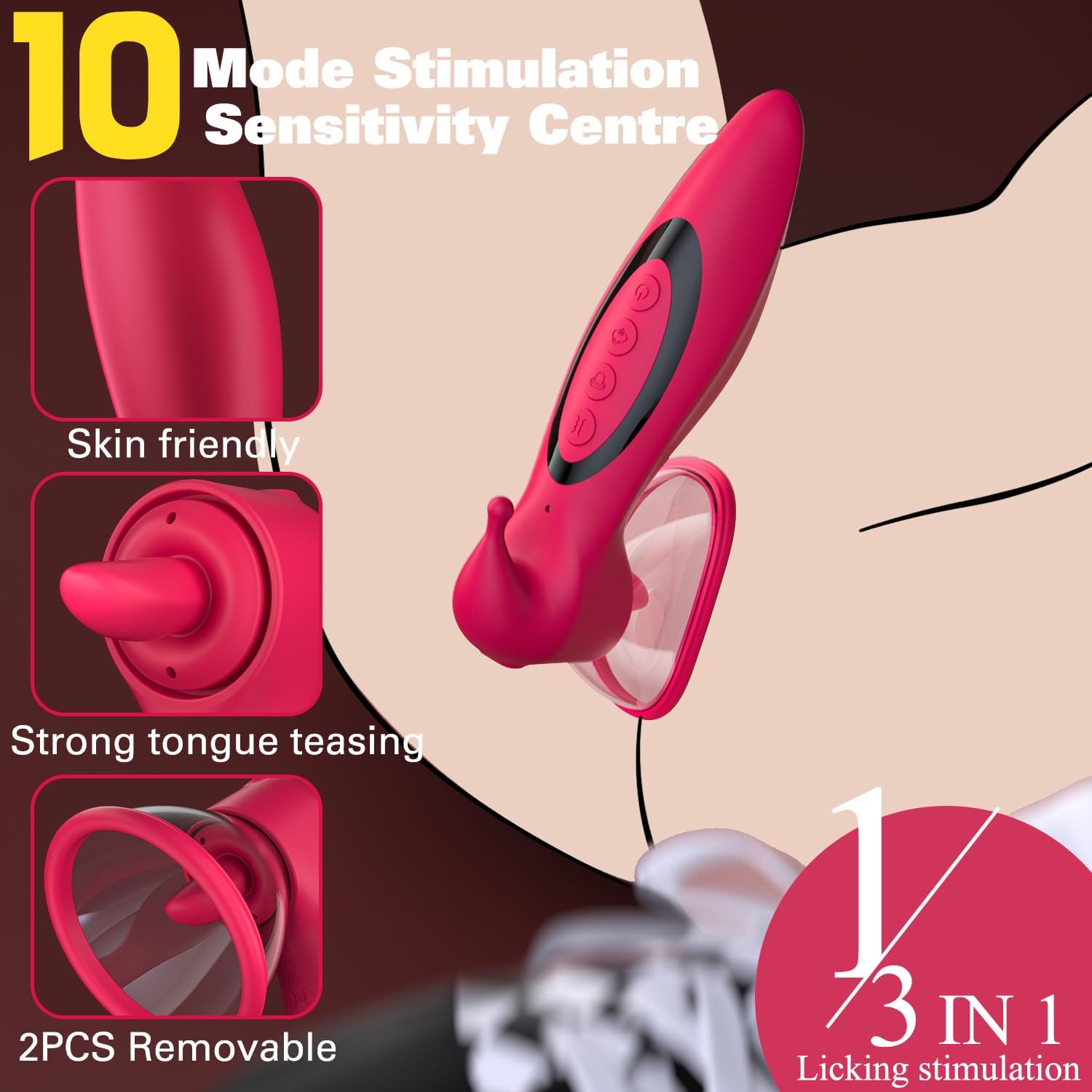 SwellVibe Clit Pump & Nipple Licking Vibrator - Vixen | Nova Network