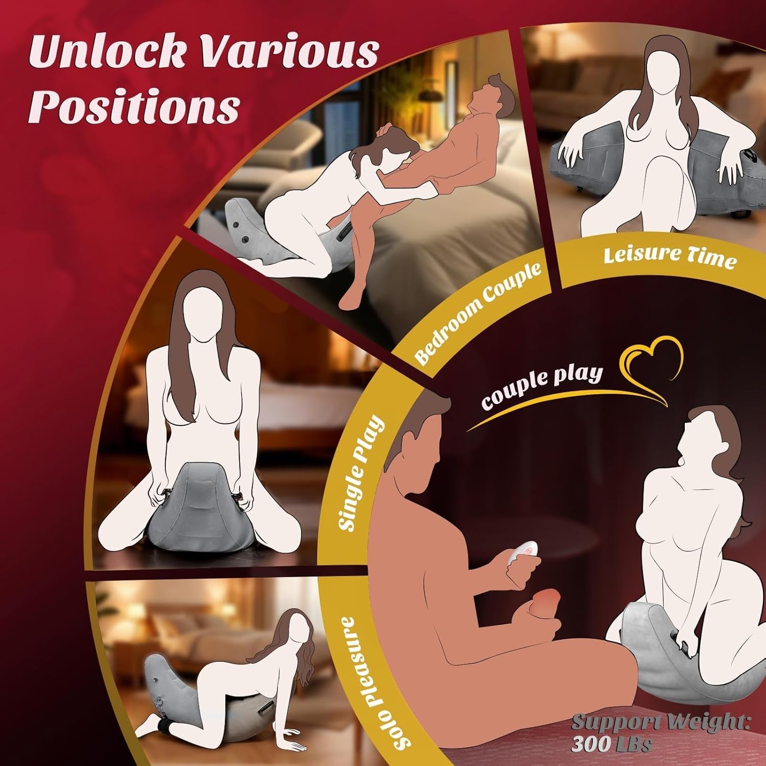 SwingSaddle Sex Position Pillow Dildo Mount with Vibrator - Vixen | Nova Network