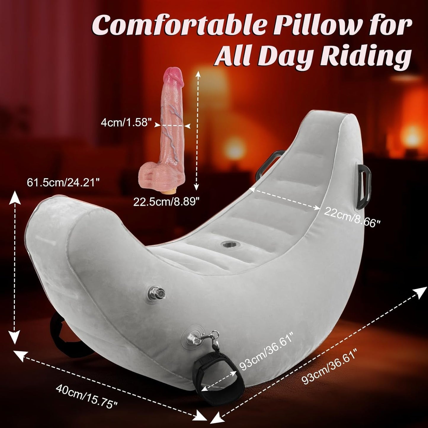 SwingSaddle Sex Position Pillow Dildo Mount with Vibrator - Vixen | Nova Network