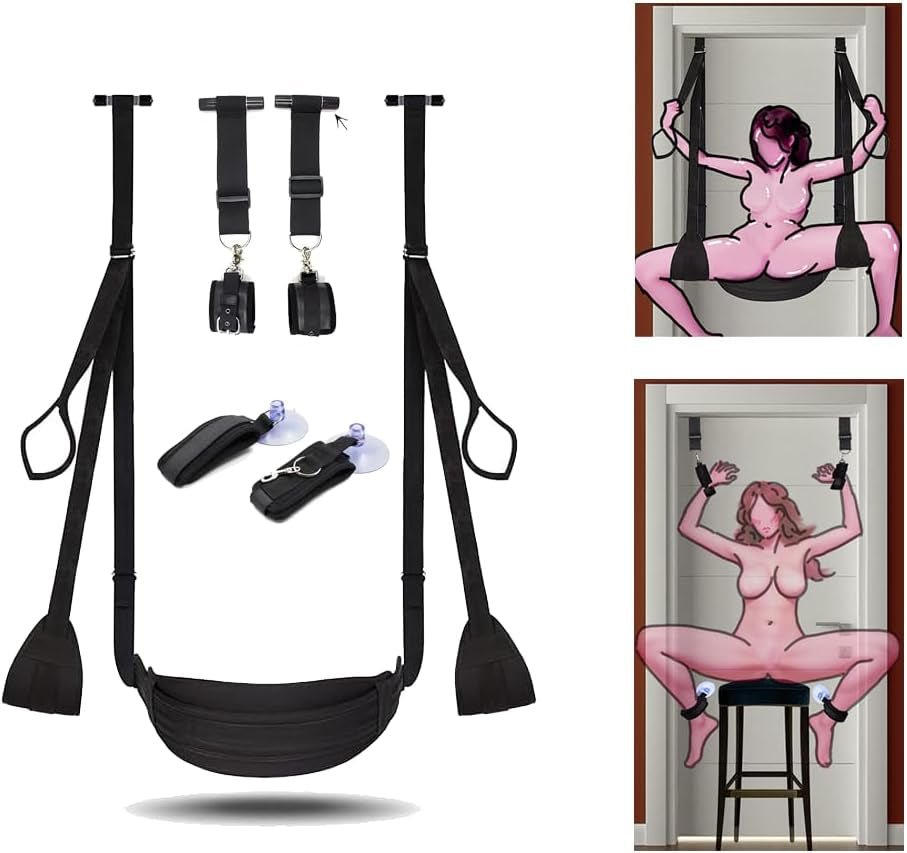 SwingShift 2-in-1 Door Sex Swing & Restraint Set 300lb - Vixen | Nova Network