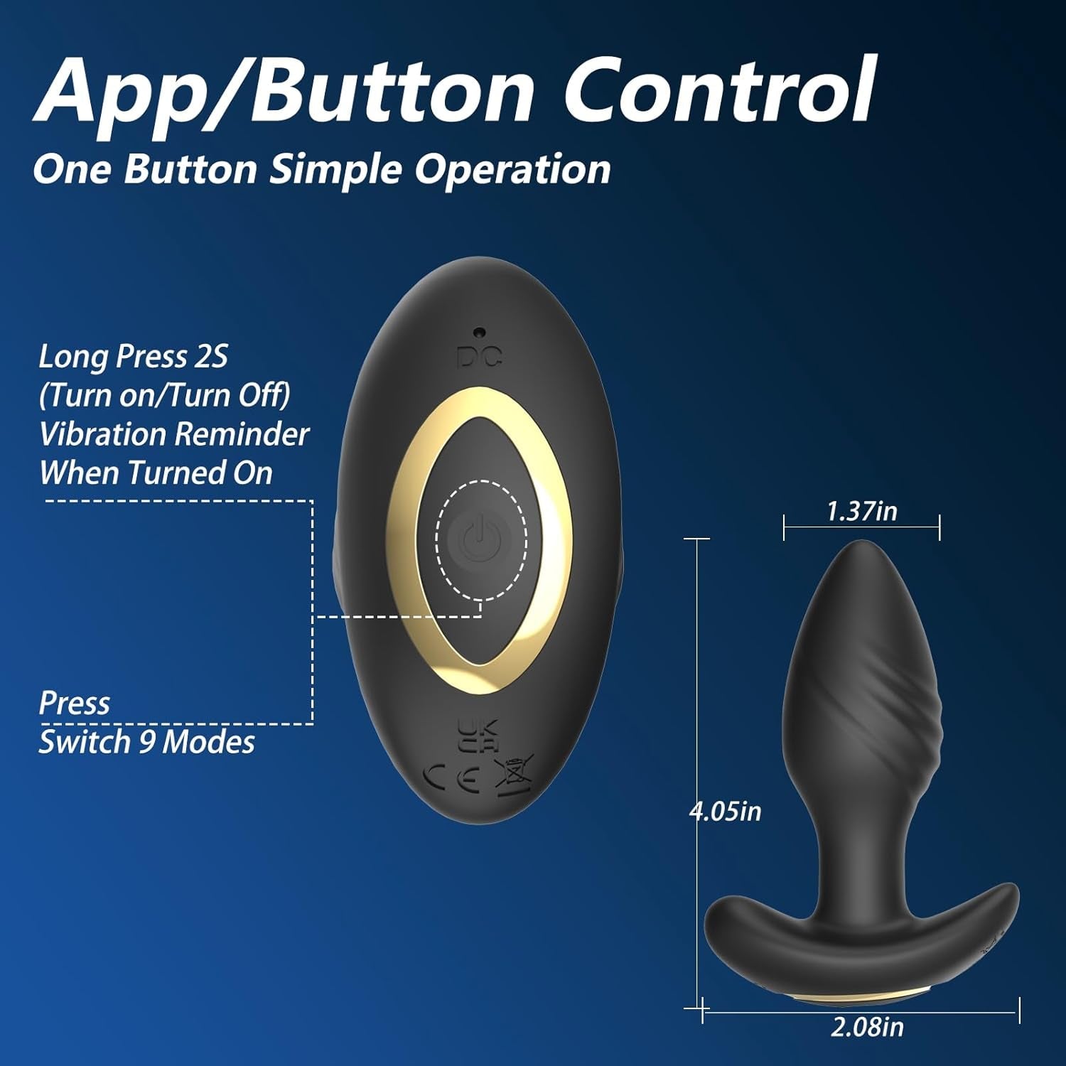 SwirlCommand 360° App Controlled Rotating Butt Plug - Vixen | Nova Network