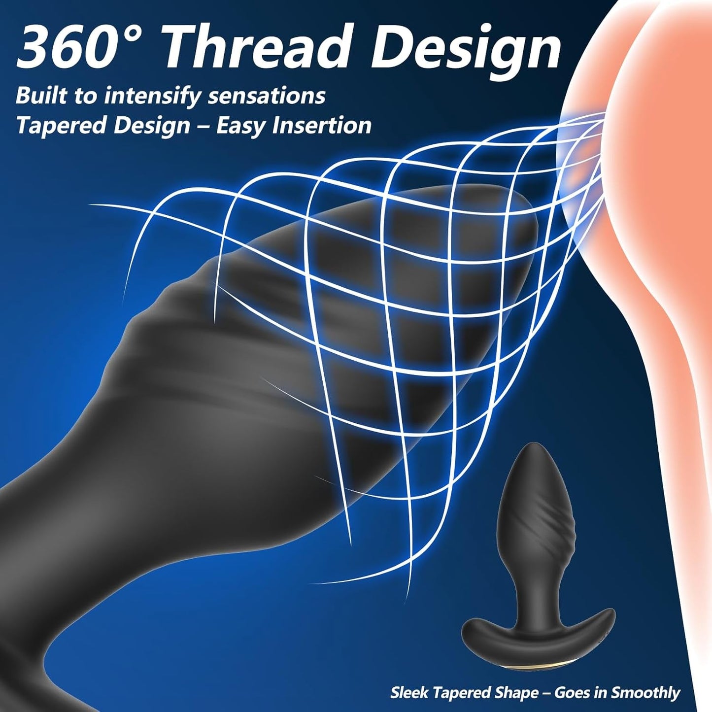 SwirlCommand 360° App Controlled Rotating Butt Plug - Vixen | Nova Network