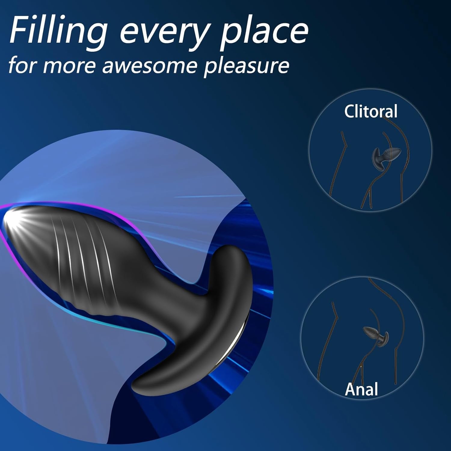 SwirlCommand 360° App Controlled Rotating Butt Plug - Vixen | Nova Network