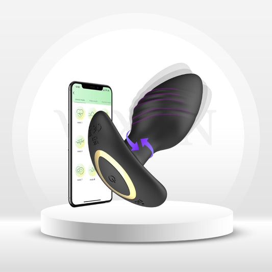 SwirlCommand 360° App Controlled Rotating Butt Plug - Vixen | Nova Network