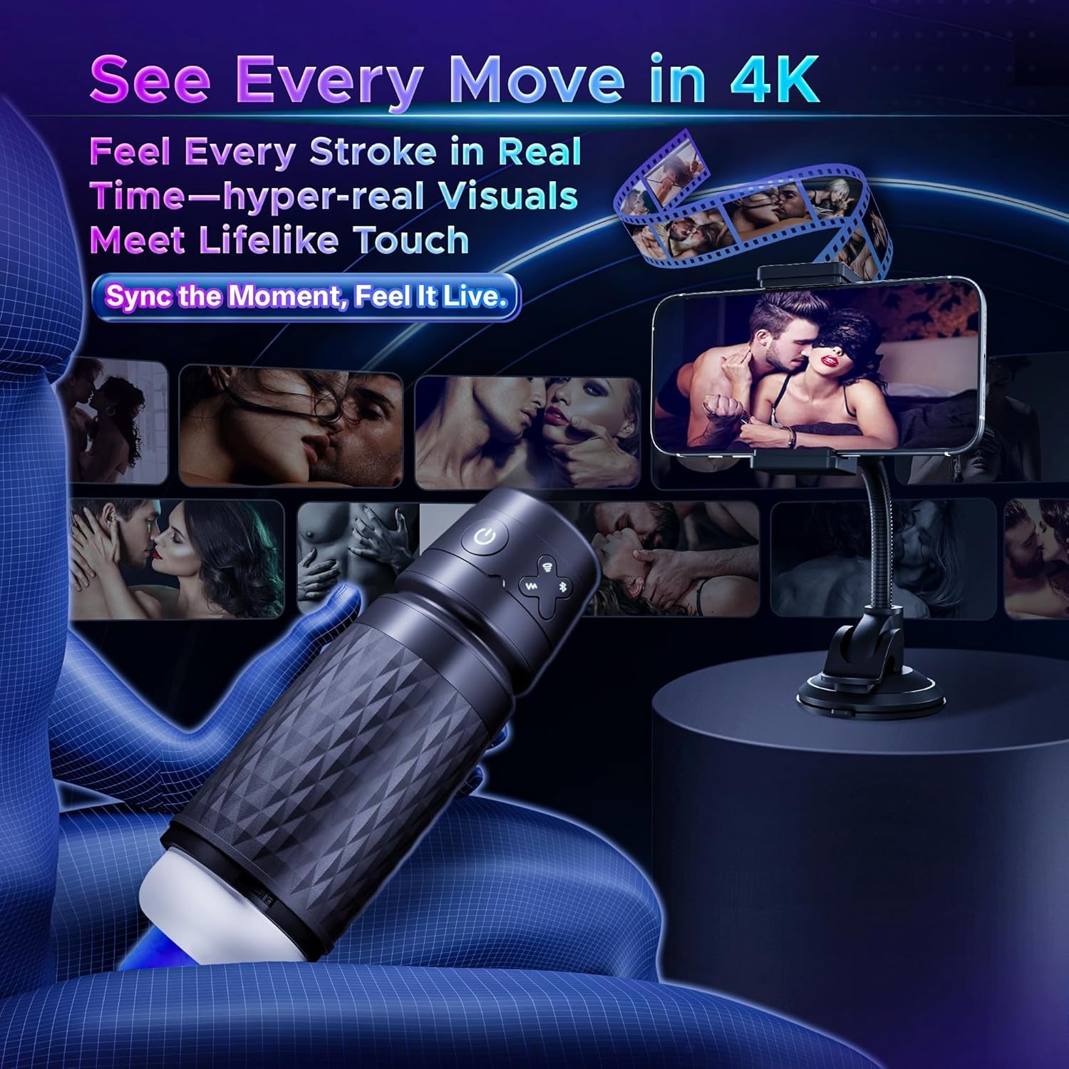 SyncForce AI Pulse Suction Stroker - Vixen | Nova Network