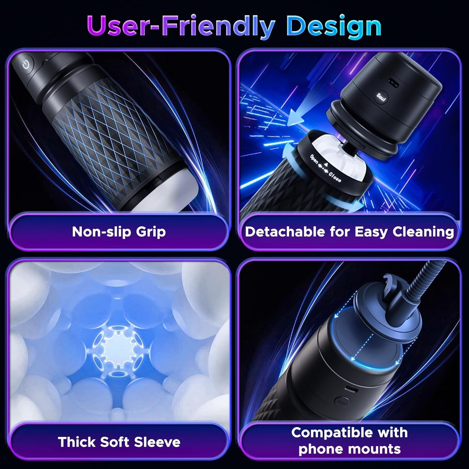 SyncForce AI Pulse Suction Stroker - Vixen | Nova Network