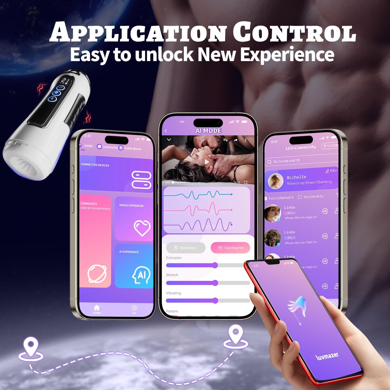 SynchroHeat Smart Masturbator - Vixen | Nova Network