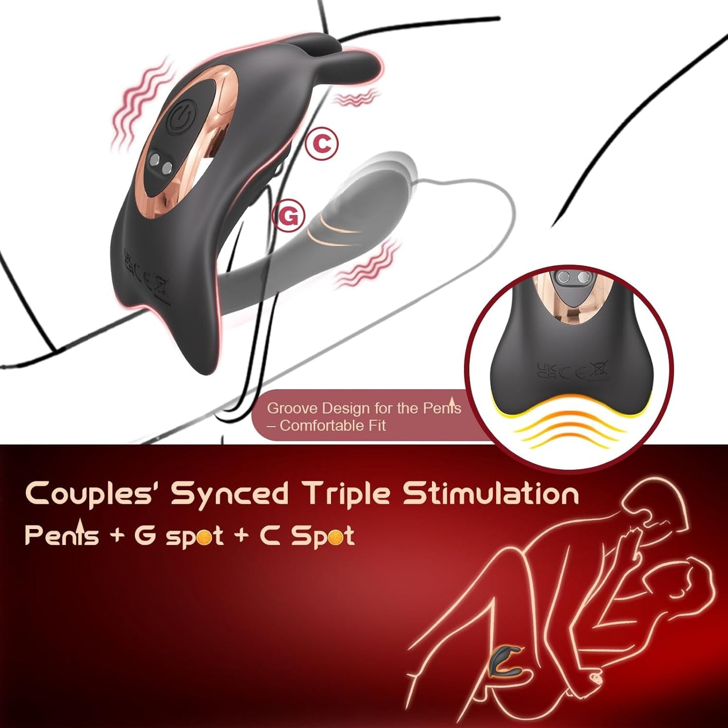 SyncLush Wearable Couples Panty Vibrator App Control - Vixen | Nova Network