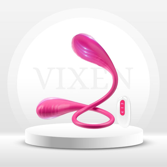 SyncPleasure 18" Double Dildo Vibrator - Vixen | Nova Network