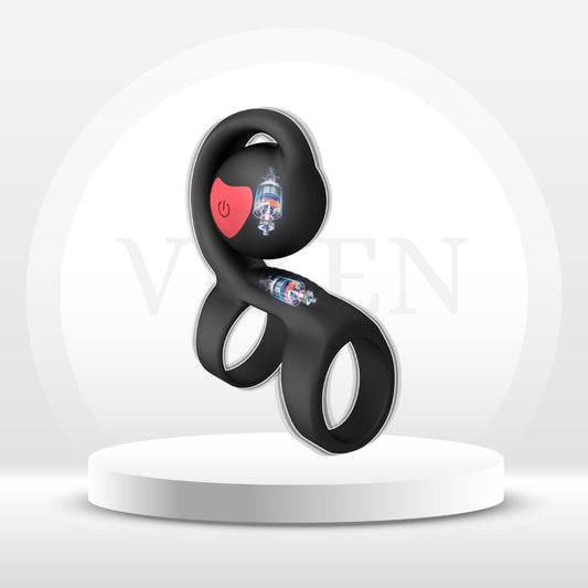 SyncSpark App - Controlled Vibrating Cock Ring Clit Stimulator - Vixen | Nova Network