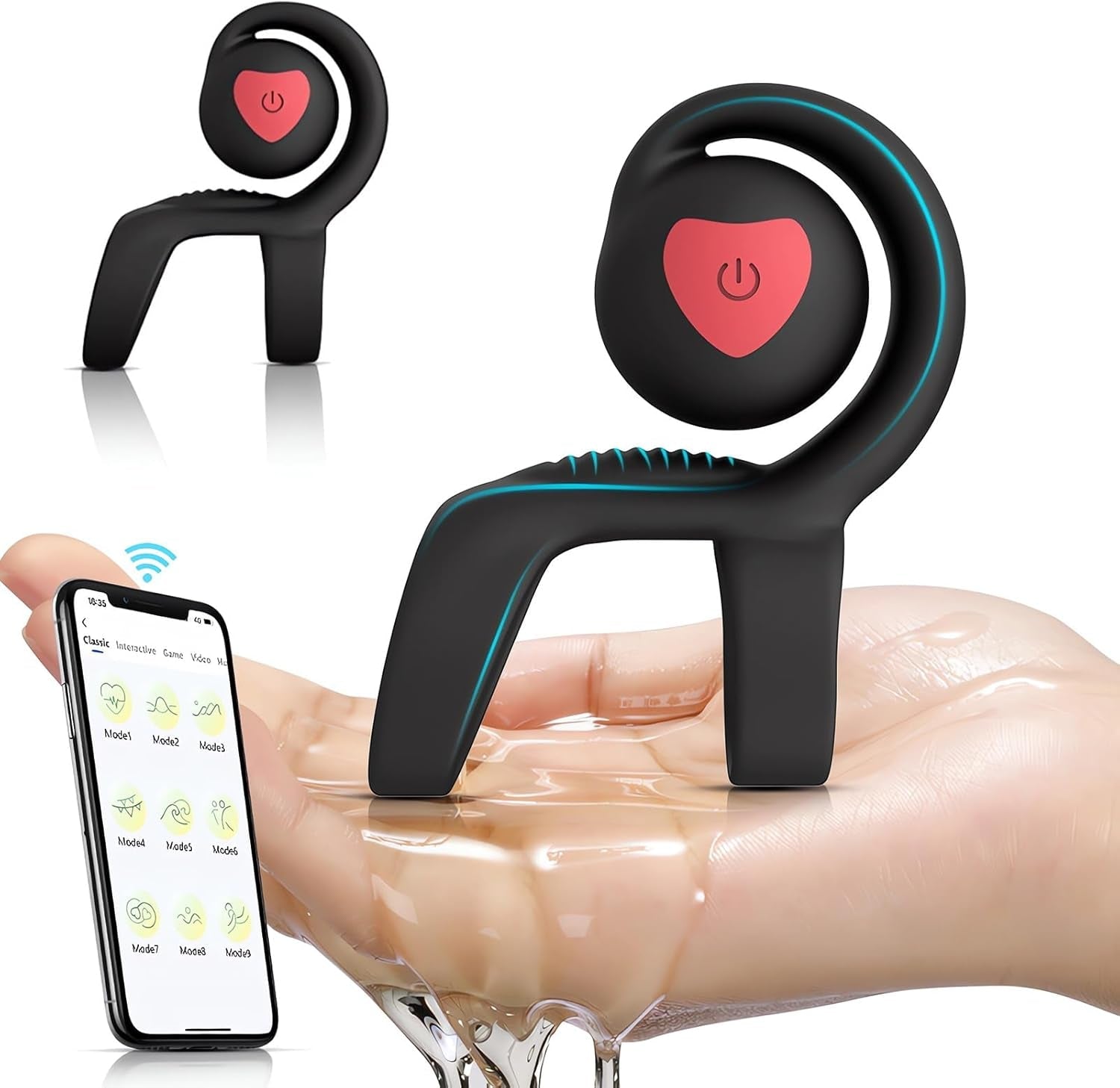 SyncSpark App - Controlled Vibrating Cock Ring Clit Stimulator - Vixen | Nova Network