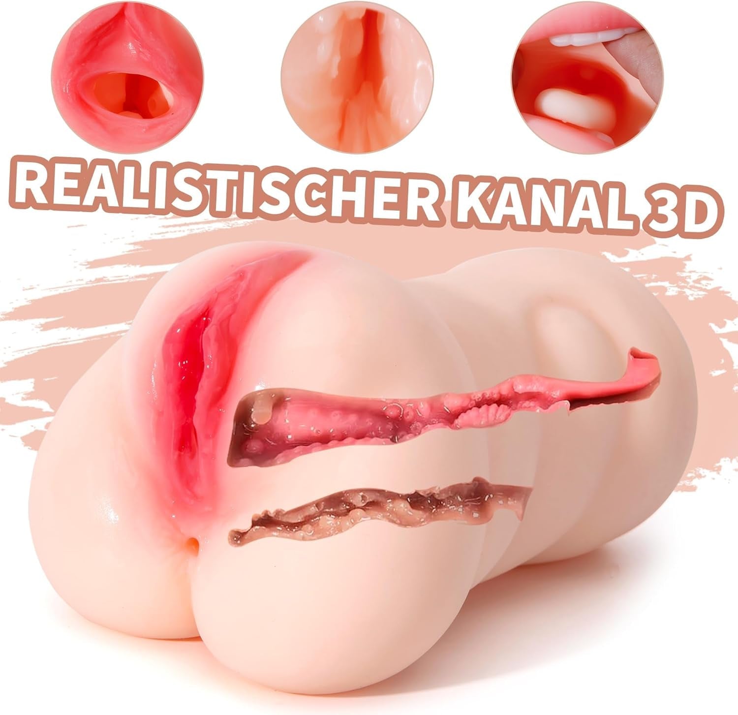 TactileRush 3-in-1 Male Stroker Pocket Pussy - Vixen | Nova Network