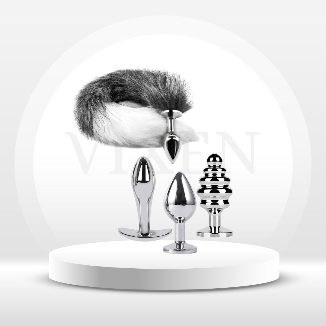 TailTease Fox Plug Set with 3 Metal Plugs - Vixen | Nova Network