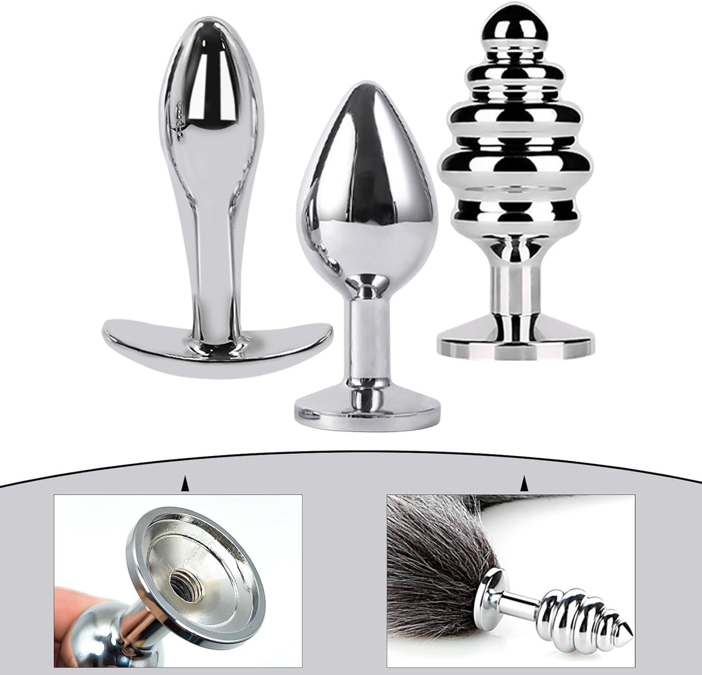 TailTease Fox Plug Set with 3 Metal Plugs - Vixen | Nova Network