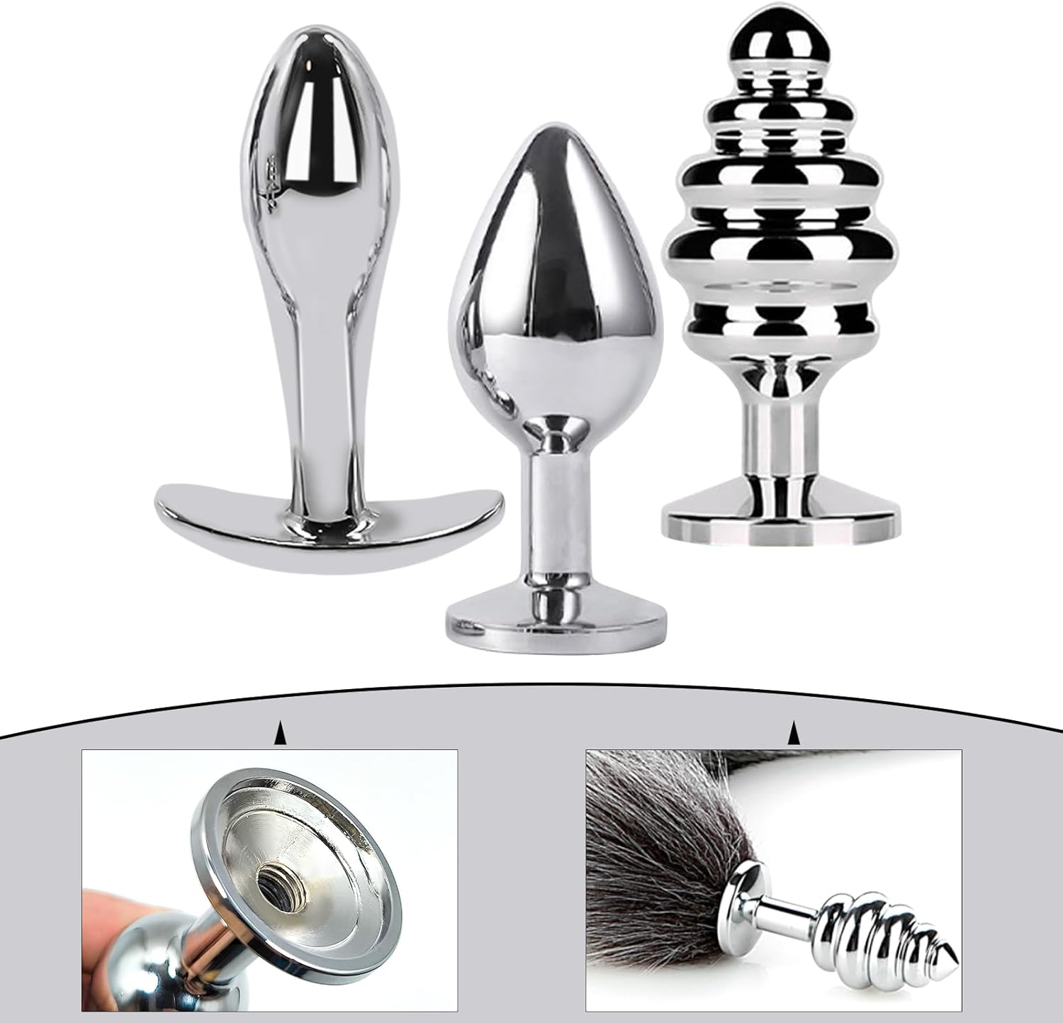TailTease Fox Plug Set with 3 Metal Plugs - Vixen | Nova Network