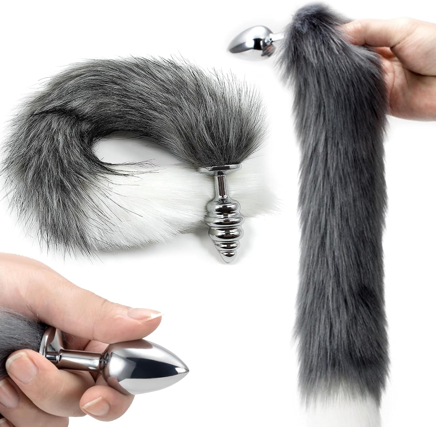 TailTease Fox Plug Set with 3 Metal Plugs - Vixen | Nova Network