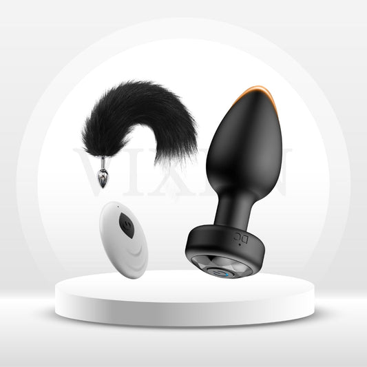 TailTrainer 2 - in - 1 Vibrating & Fox Tail Plug Set - Vixen | Nova Network