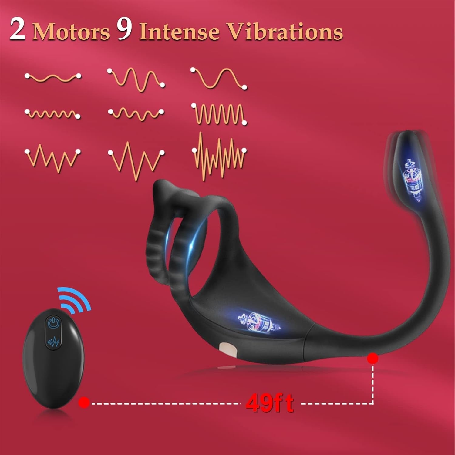 TaintPulse Vibrating Cock Ring Prostate Plug - Vixen | Nova Network