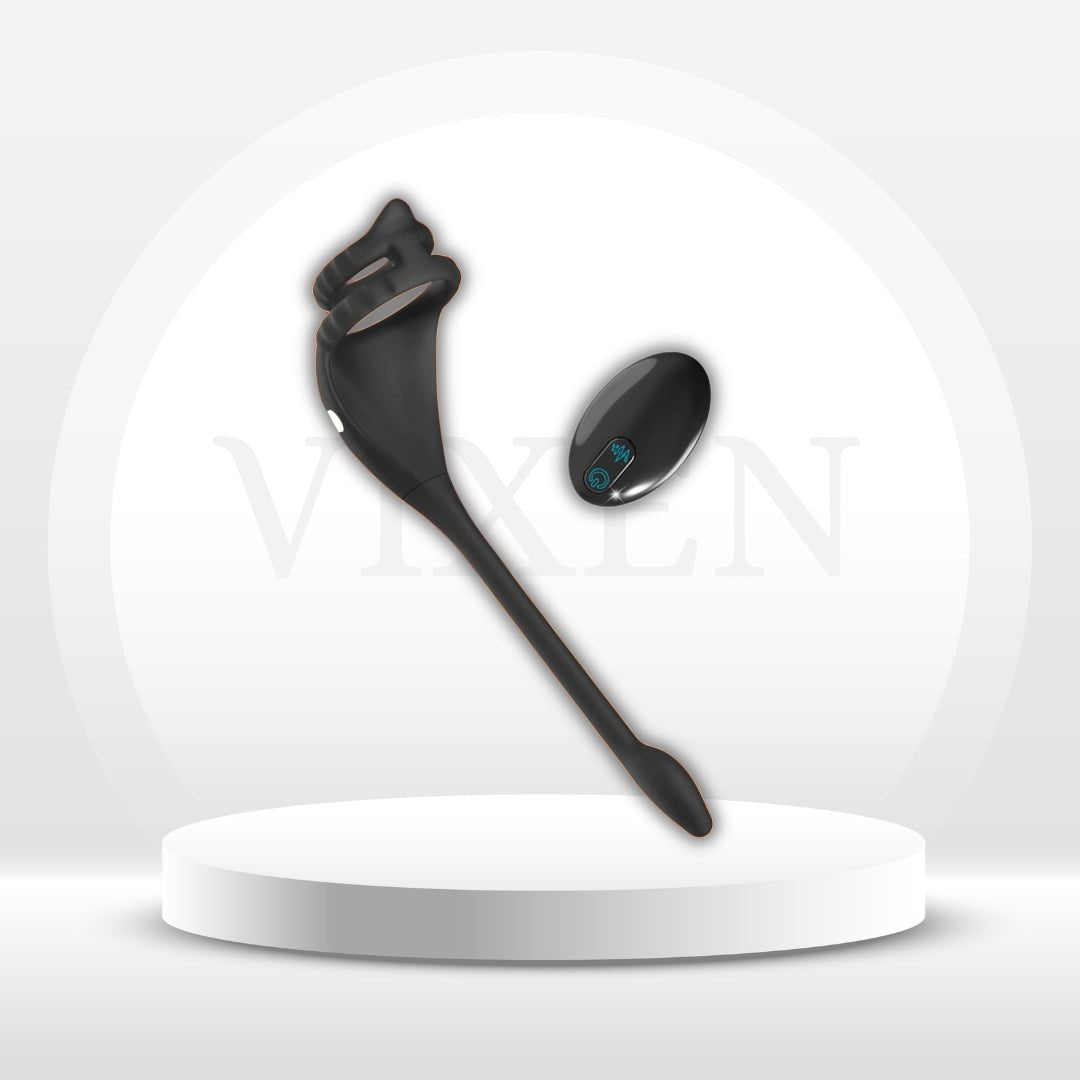 TaintPulse Vibrating Cock Ring Prostate Plug - Vixen | Nova Network