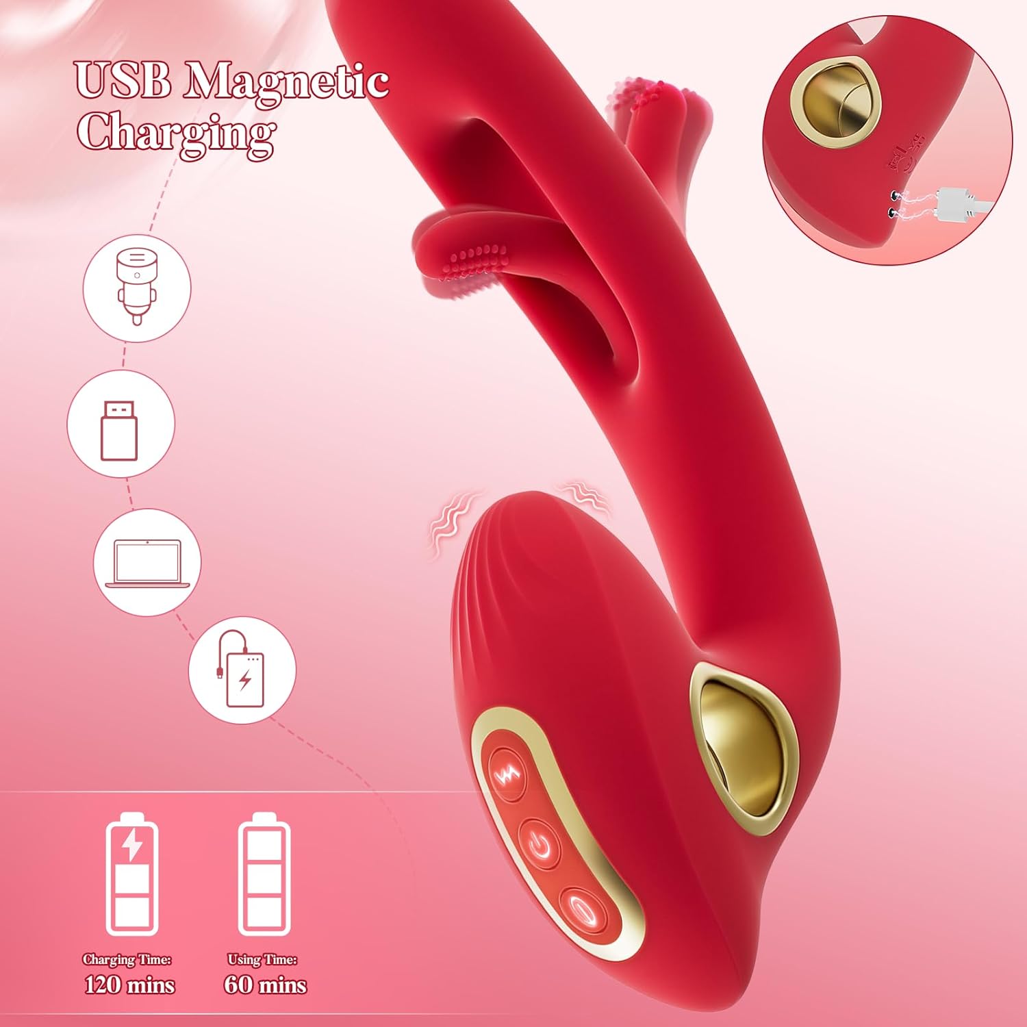 TapDancer Dual Flap Vibrator - Vixen | Nova Network