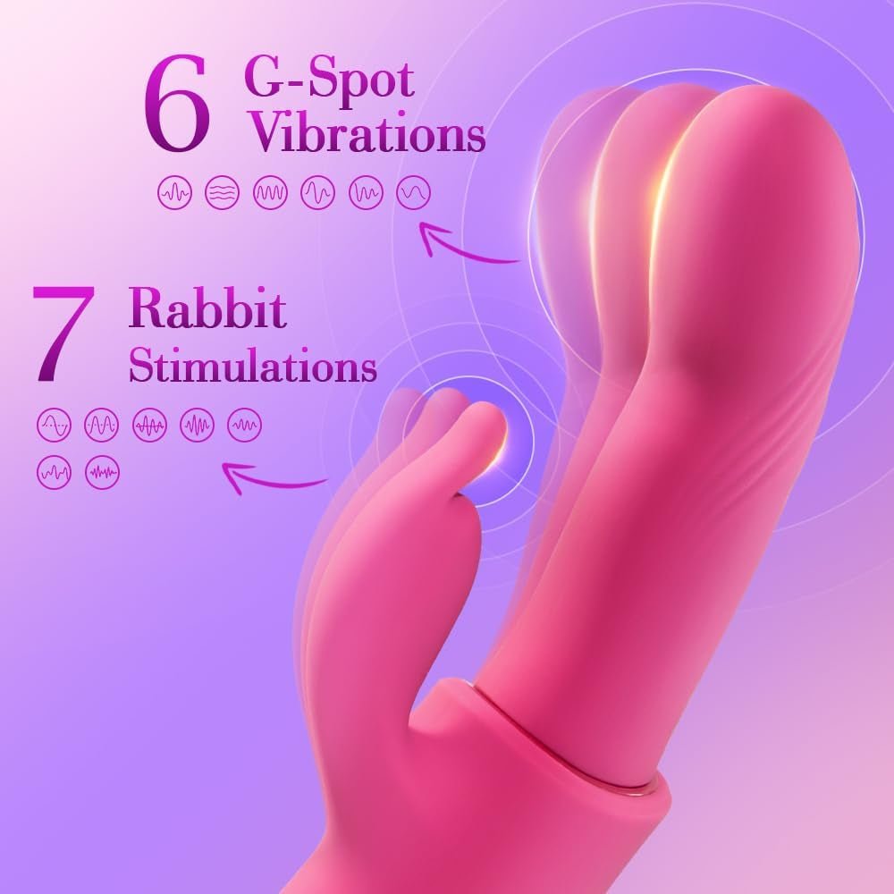 TapFever 7 Tapping Modes Heated Rabbit Vibrator - Vixen | Nova Network