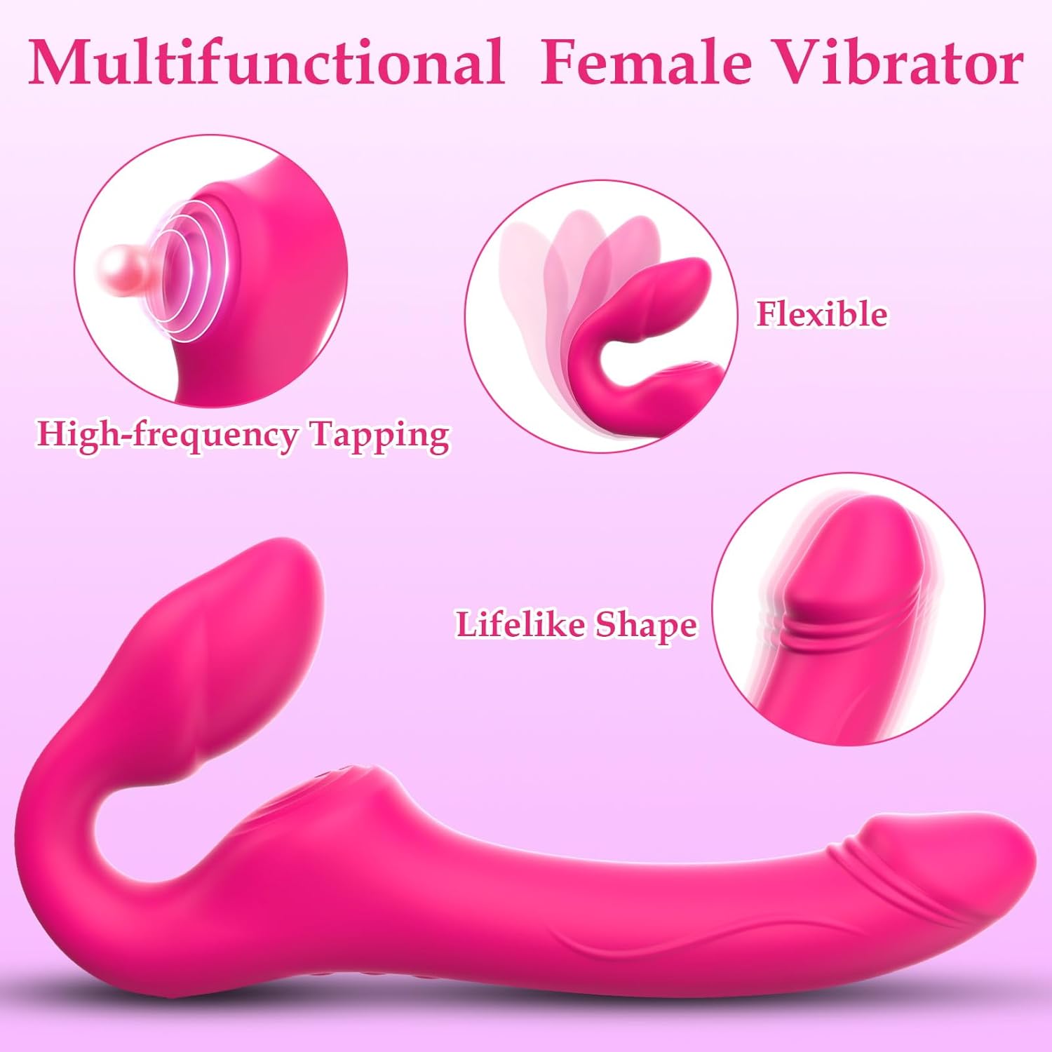 TapTease Triple Motor Strapless Double Dildo - Vixen | Nova Network