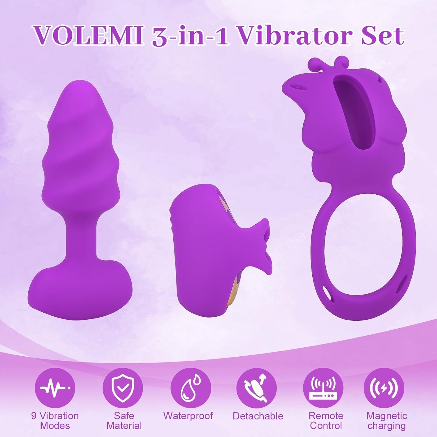 TeaseLink 3 - in - 1 Couples Vibrator Kit - Vixen | Nova Network