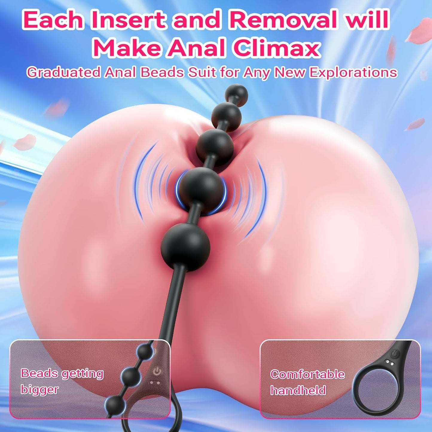 TemptLink App - Control Anal Beads & G - Spot Vibrator - Vixen | Nova Network