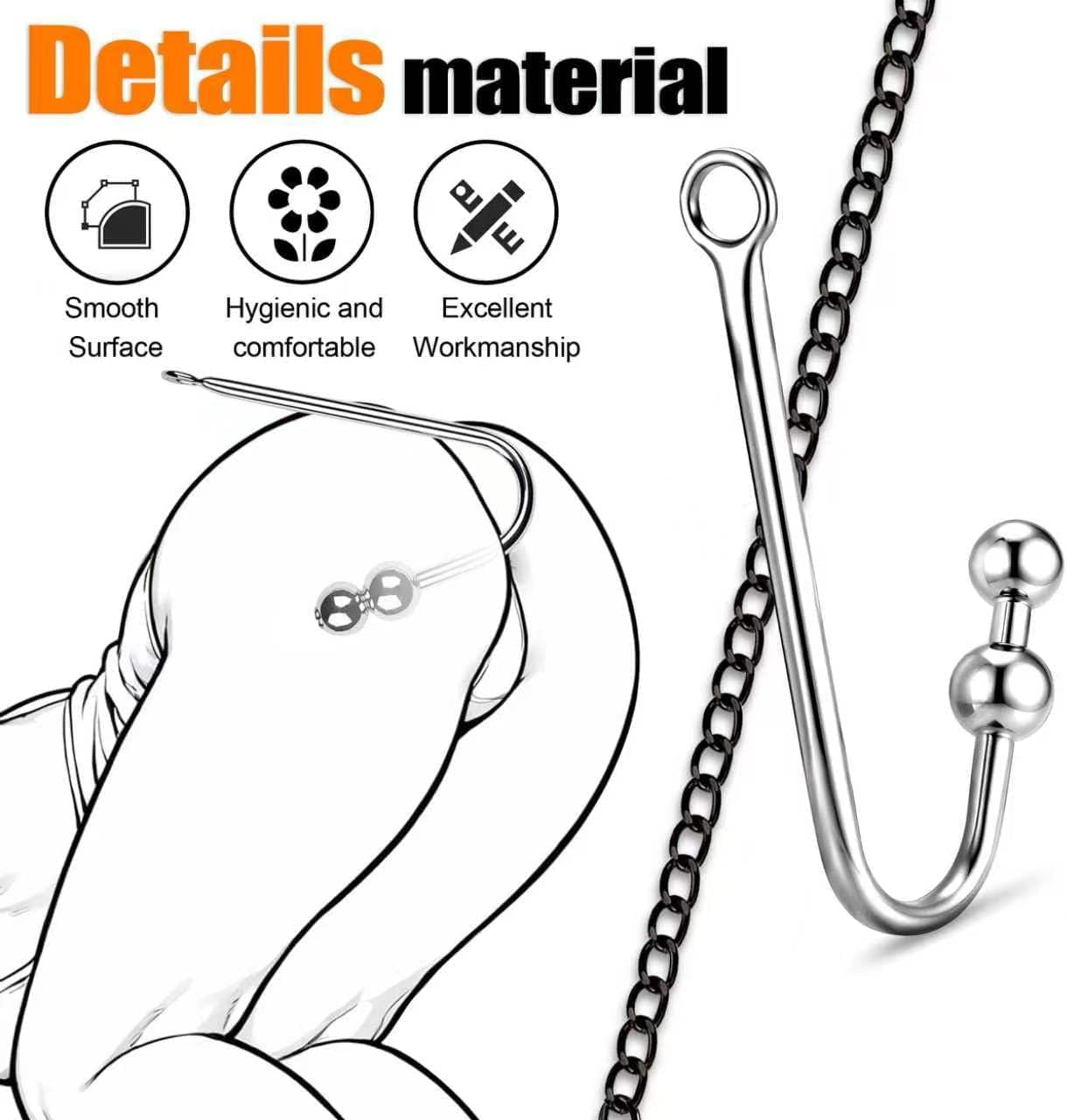 TensionPlay Anal Hook BDSM Bondage Kit with Collar - Vixen Adult Playroom