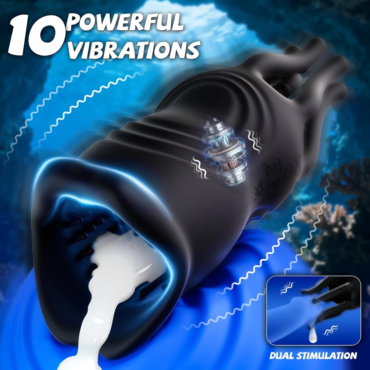 TentacleX 360° Tentacle Male Vibrating Stroker - Vixen | Nova Network
