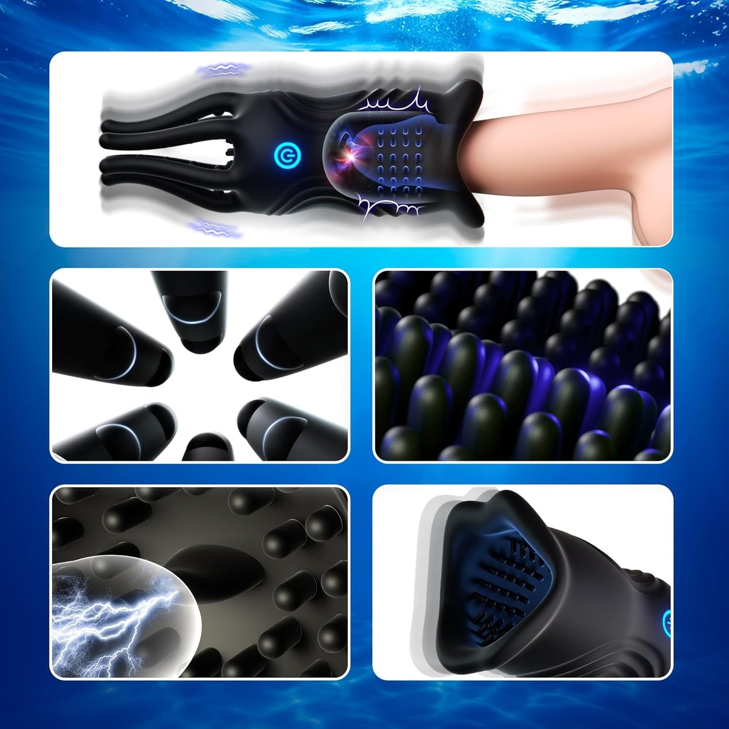 TentacleX 360° Tentacle Male Vibrating Stroker - Vixen | Nova Network