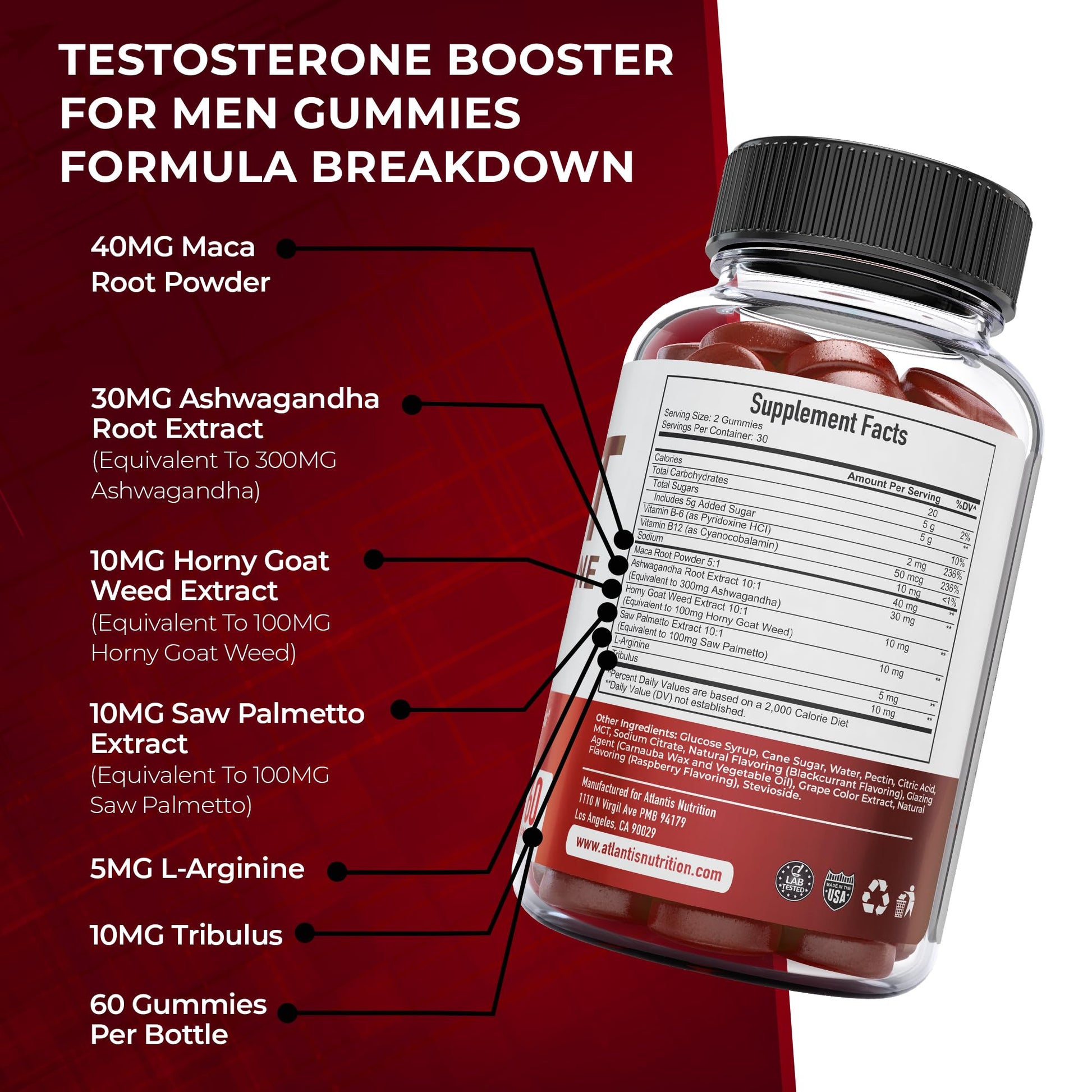 Testosterone Boost Male Enhancement Gummies - Vixen | Nova Network
