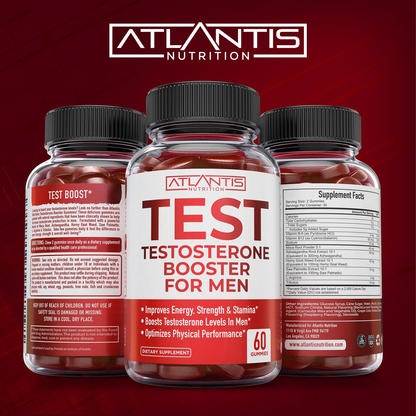 Testosterone Boost Male Enhancement Gummies - Vixen | Nova Network