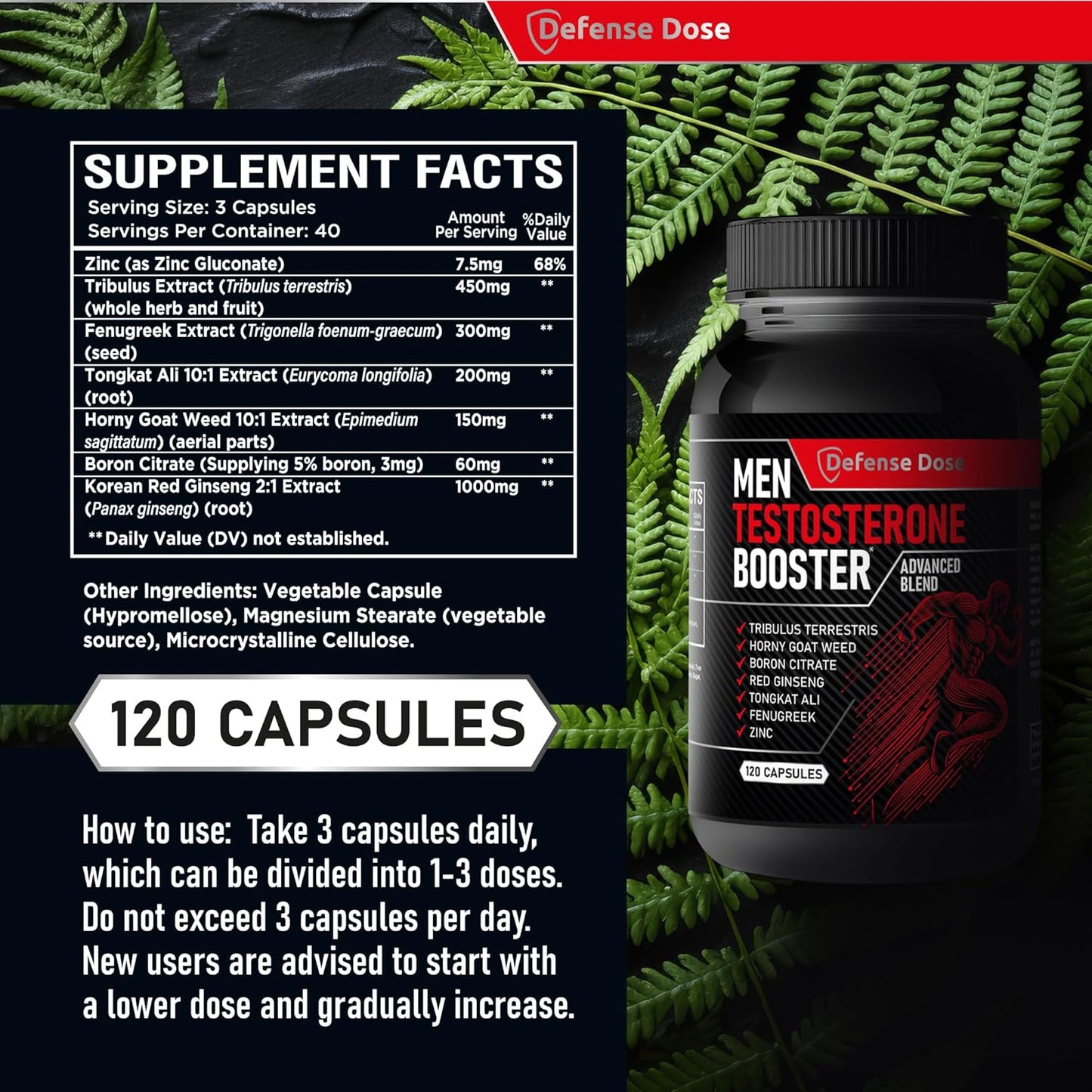 Testosterone Booster for Men – Libido, Muscle & Energy Support - Vixen | Nova Network