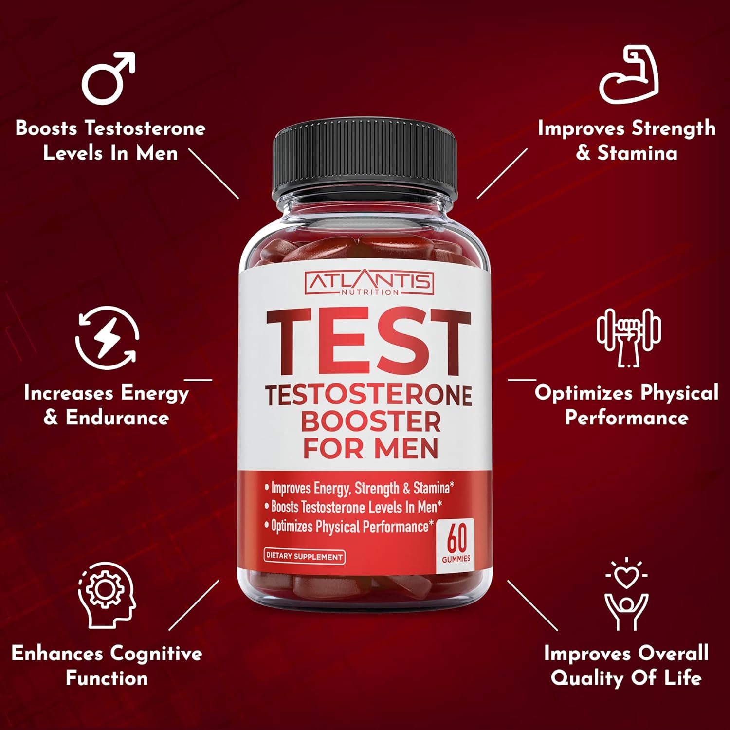 Testosterone Gummies for Men – Energy & Libido Booster - Vixen | Nova Network