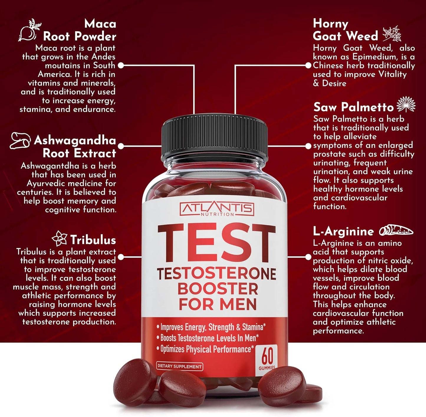 Testosterone Gummies for Men – Energy & Libido Booster - Vixen | Nova Network