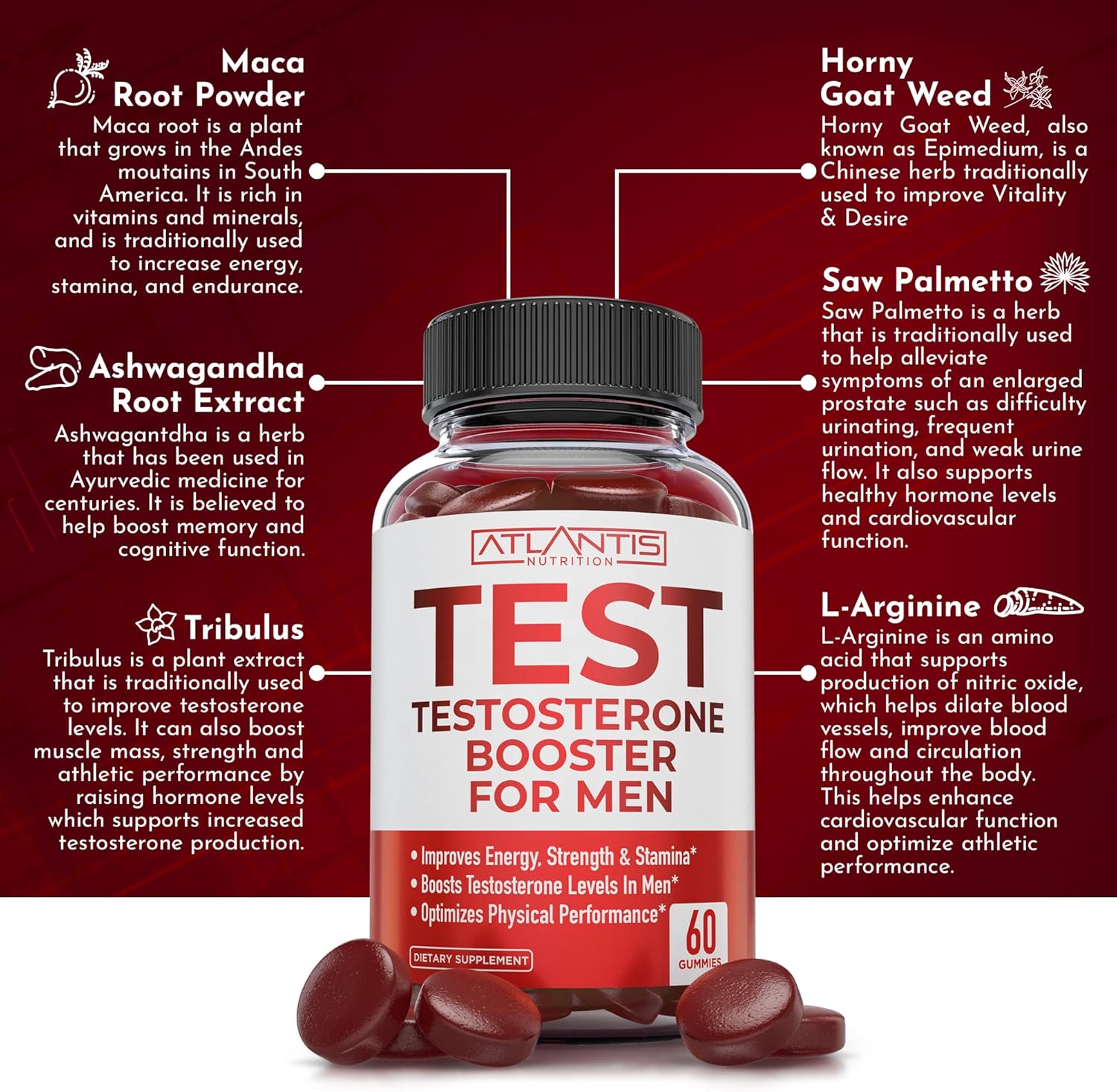 Testosterone Gummies for Men – Energy & Libido Booster - Vixen | Nova Network