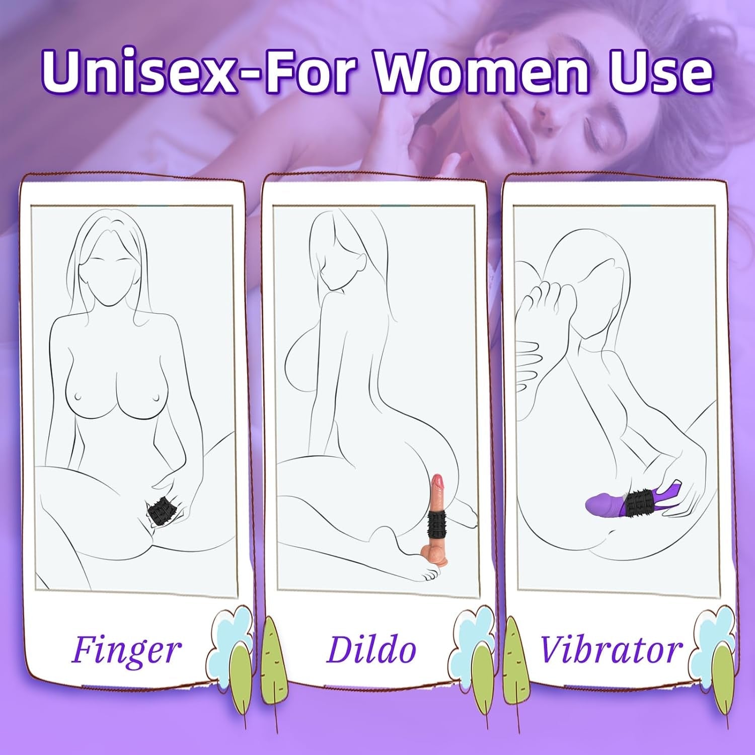 TextureLock 6 - Piece Silicone Cock Ring Sleeve Set - Vixen | Nova Network
