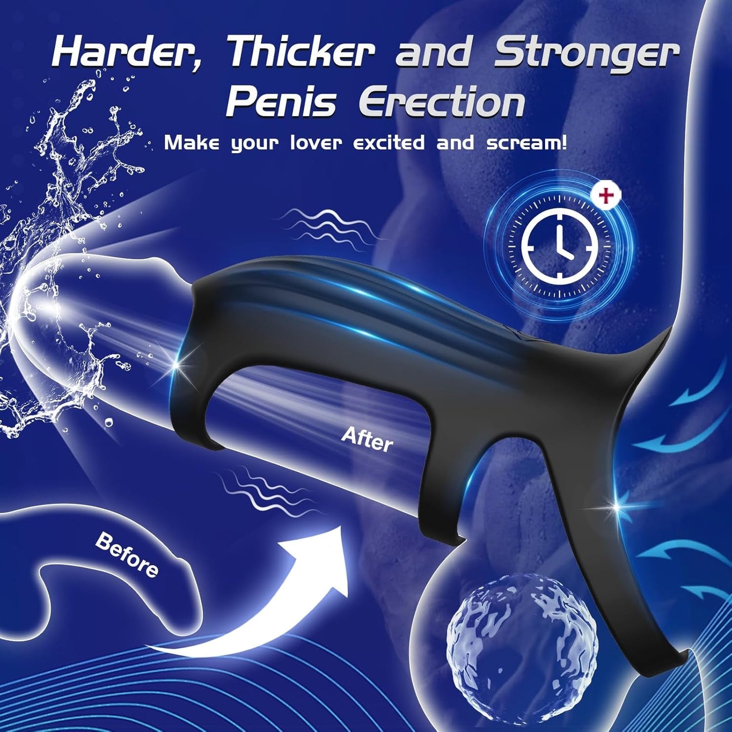ThickCurve Vibrating Cock Ring & Penis Extender Sleeve - Vixen | Nova Network