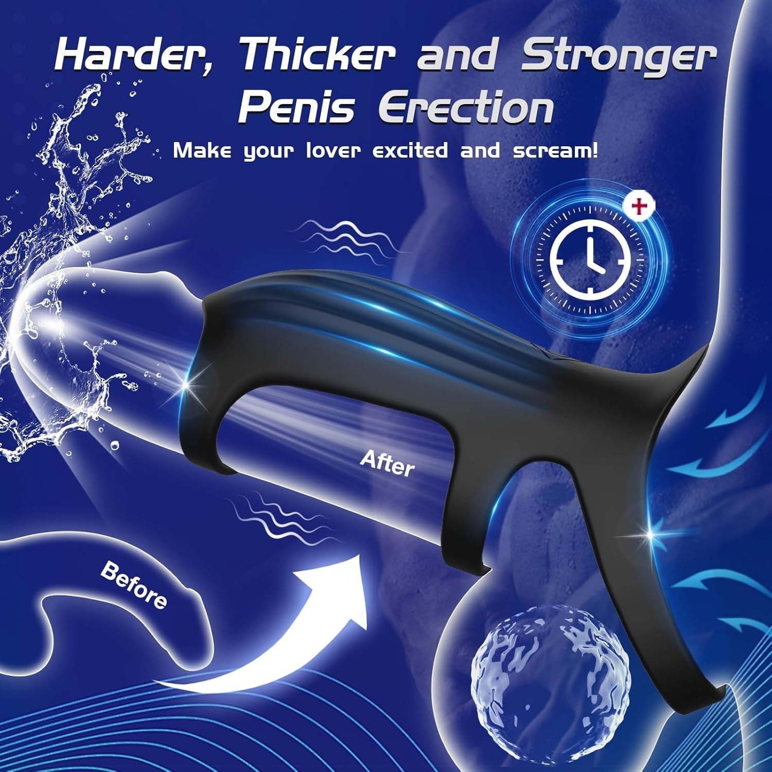 ThickCurve Vibrating Cock Ring & Penis Extender Sleeve - Vixen | Nova Network