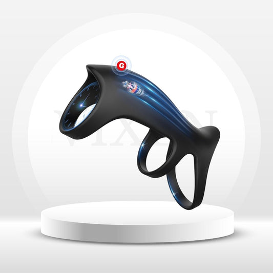 ThickSync Vibrating Penis Sleeve with G - Spot Stimulator - Vixen | Nova Network