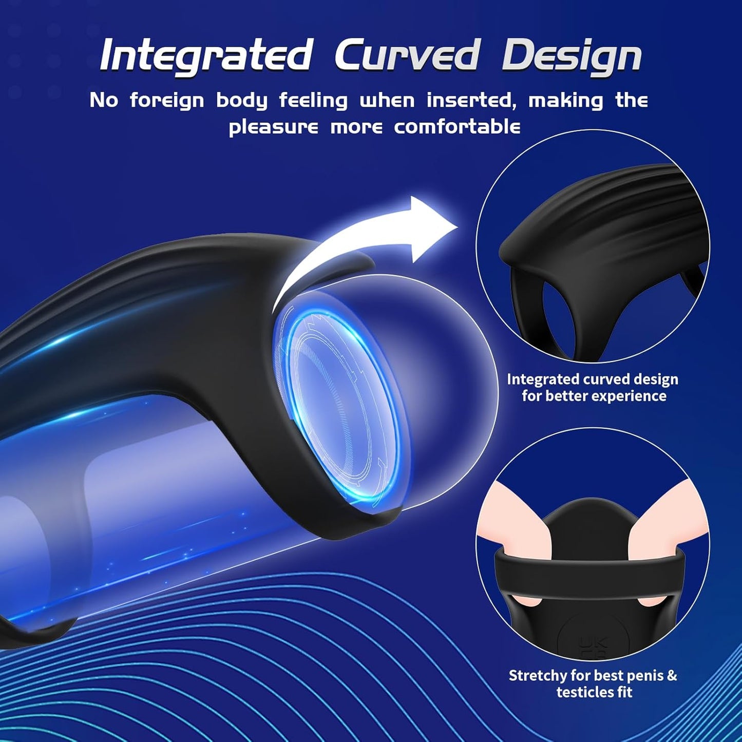 ThickSync Vibrating Penis Sleeve with G - Spot Stimulator - Vixen | Nova Network